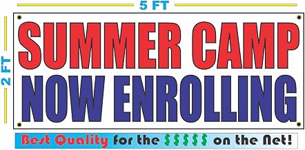 Summer Camp Now Enrolling 2x5 Banner Sign