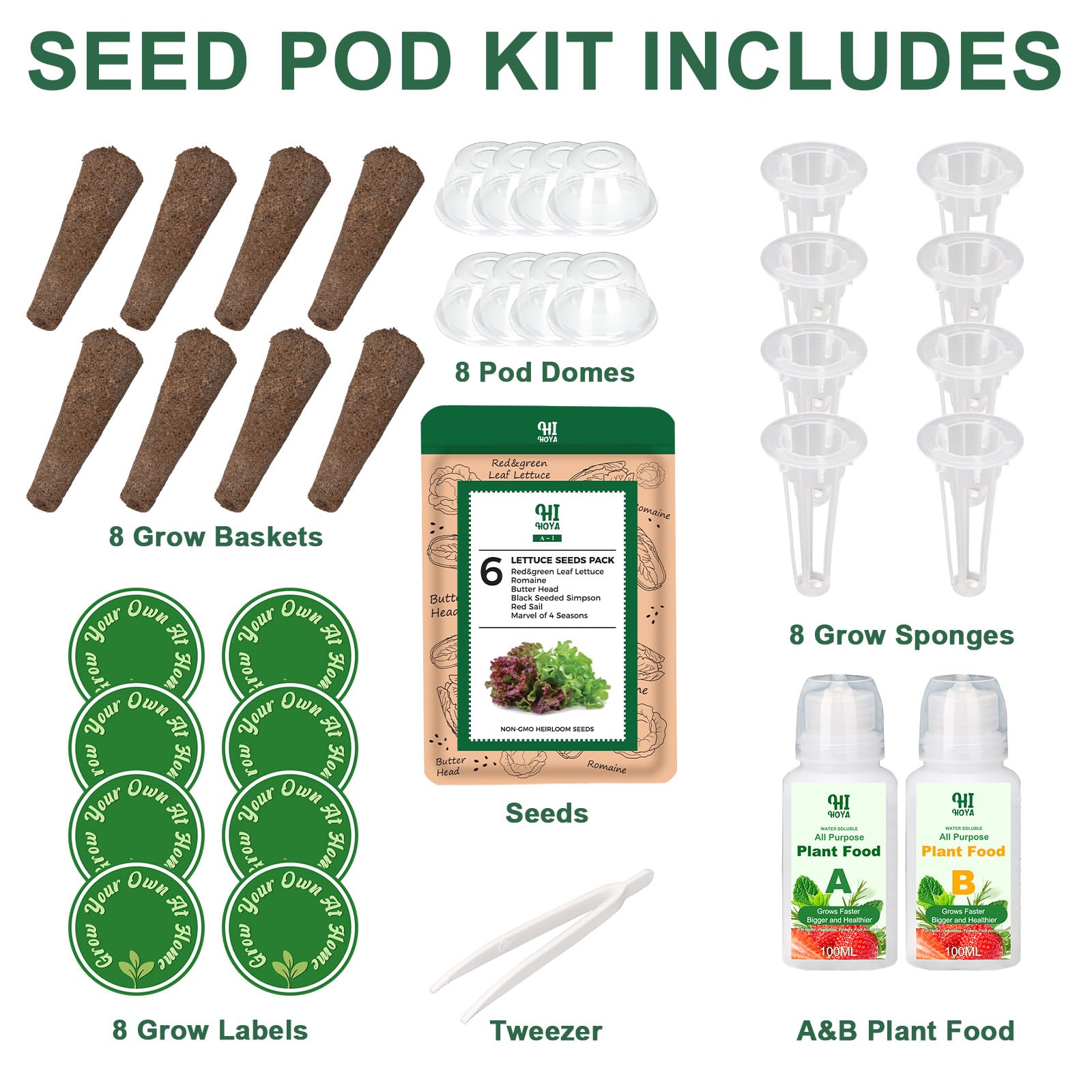 Kit Grow Anything para sistema de cultivo hidropónico