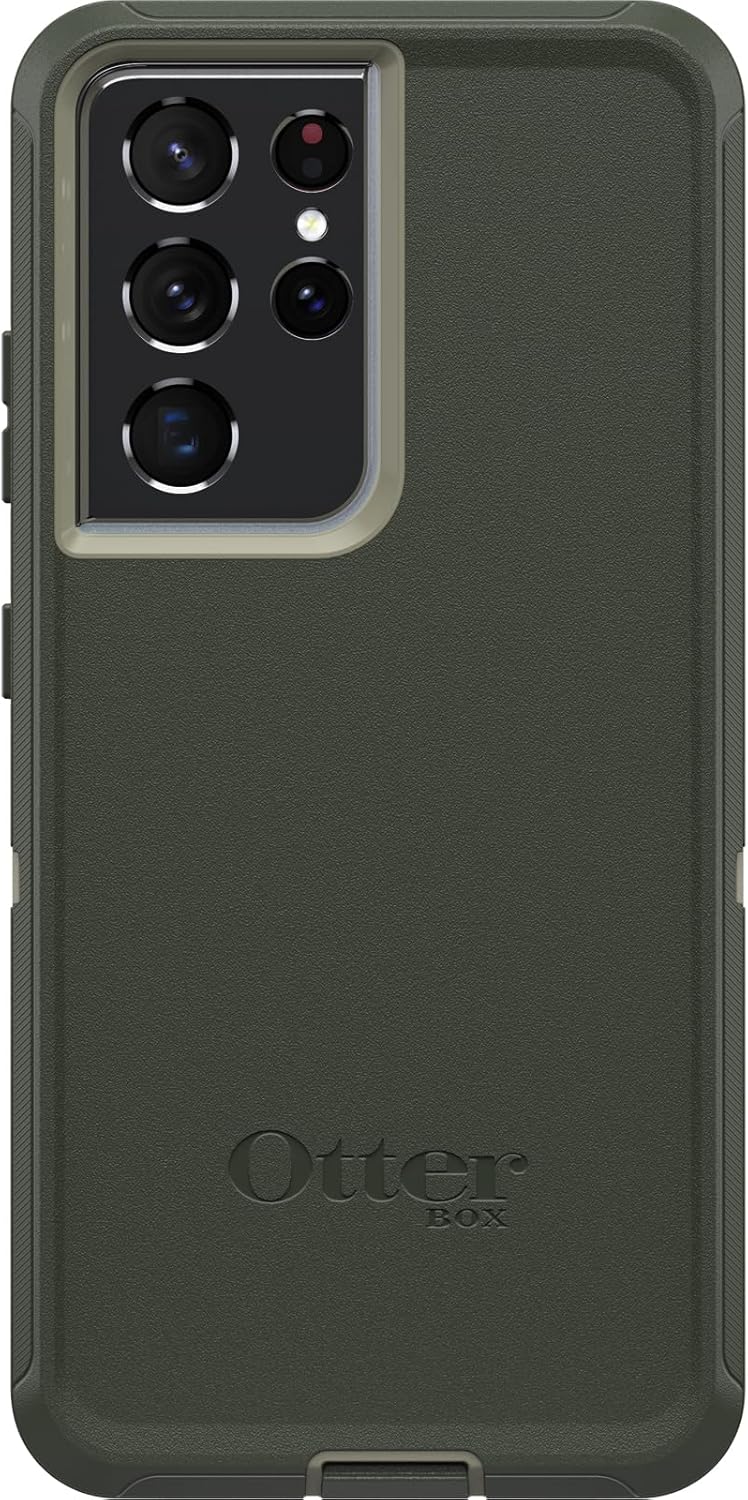 OtterBox Galaxy S21 Ultra 5G (Only) - Defender Series Screenless Edition Case - Lichen The Trek (Green) - Case Only - Non-Retail Packaging