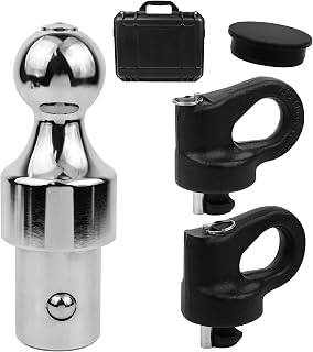 60692 Puck System Gooseneck Hitch Ball Kit with Box, 2 5/16-Inch Ball 30000lbs GTW/7500 lbs VTW, Compatible Ford F250 F350 F450, 2016-2020 Chevrolet Silverado, GMC Sierra and Nissan Titan XD
