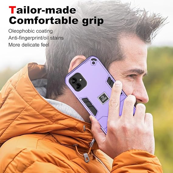Compatible with Tecno Spark 10 Pro 4G Case,Compatible with Tecno Spark 10 Pro 4G KI7 Hard PC+TPU 2 in 1 Shockproof Camera Protection Case Cover Purple