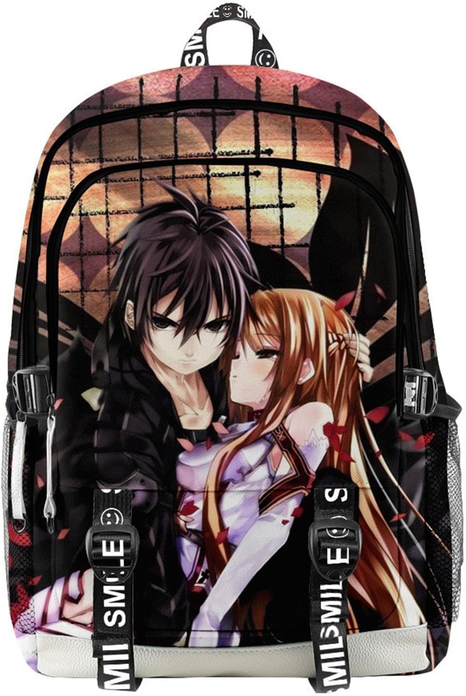 ISaikoy Anime Sword Art Online Backpack Kirigaya Kazuto Kirito Laptop School Bag Bookbag 1