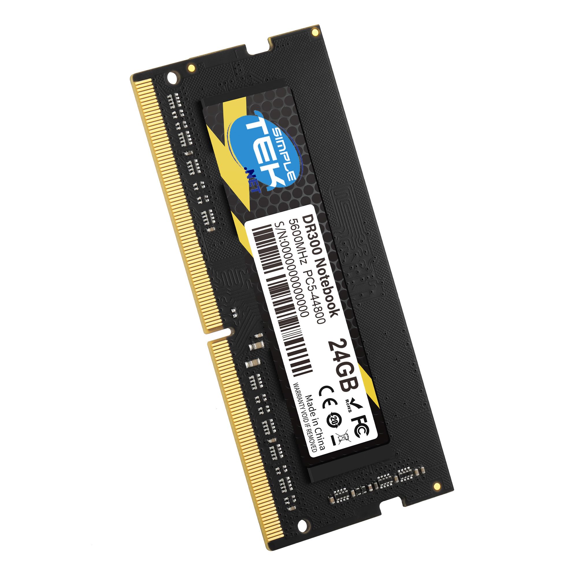 SIMPLETEK - Memoria RAM 24GB DDR5 5600 MHz - PC5-44800 - Modulo SODIMM per Notebook e PC All-in-One
