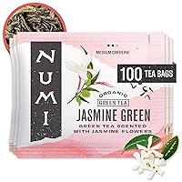 Vista 1 de Numi Té verde orgánico con jazmín, 100 bolsas de té verde con jazmín real