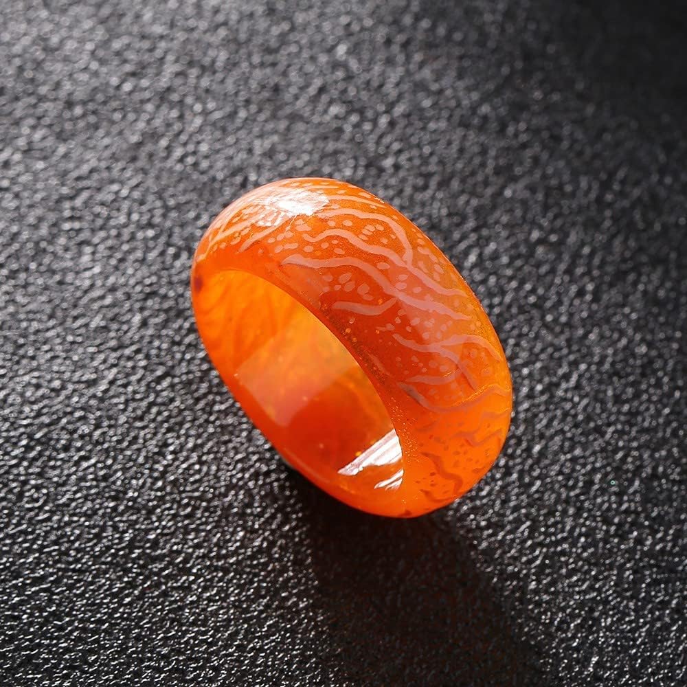 Pingyongchang Venus Orb Ring for Women,Glow In The Dark Luminous Resin Acrylic Rings For Teen Girls Men,Aesthetic Cool Trendy Dainty Jewelry