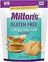 Milton's Gluten Free Crackers, Crispy Sea Salt - Non-GMO Project Verified, Kosher, Certified Gluten Free Snack, 5 Grains In Every Bite - 4.5 Oz