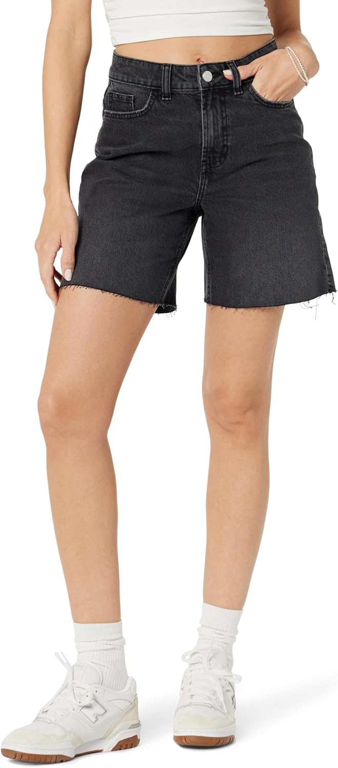The Drop Women's Mari Long Relaxed Denim Short
