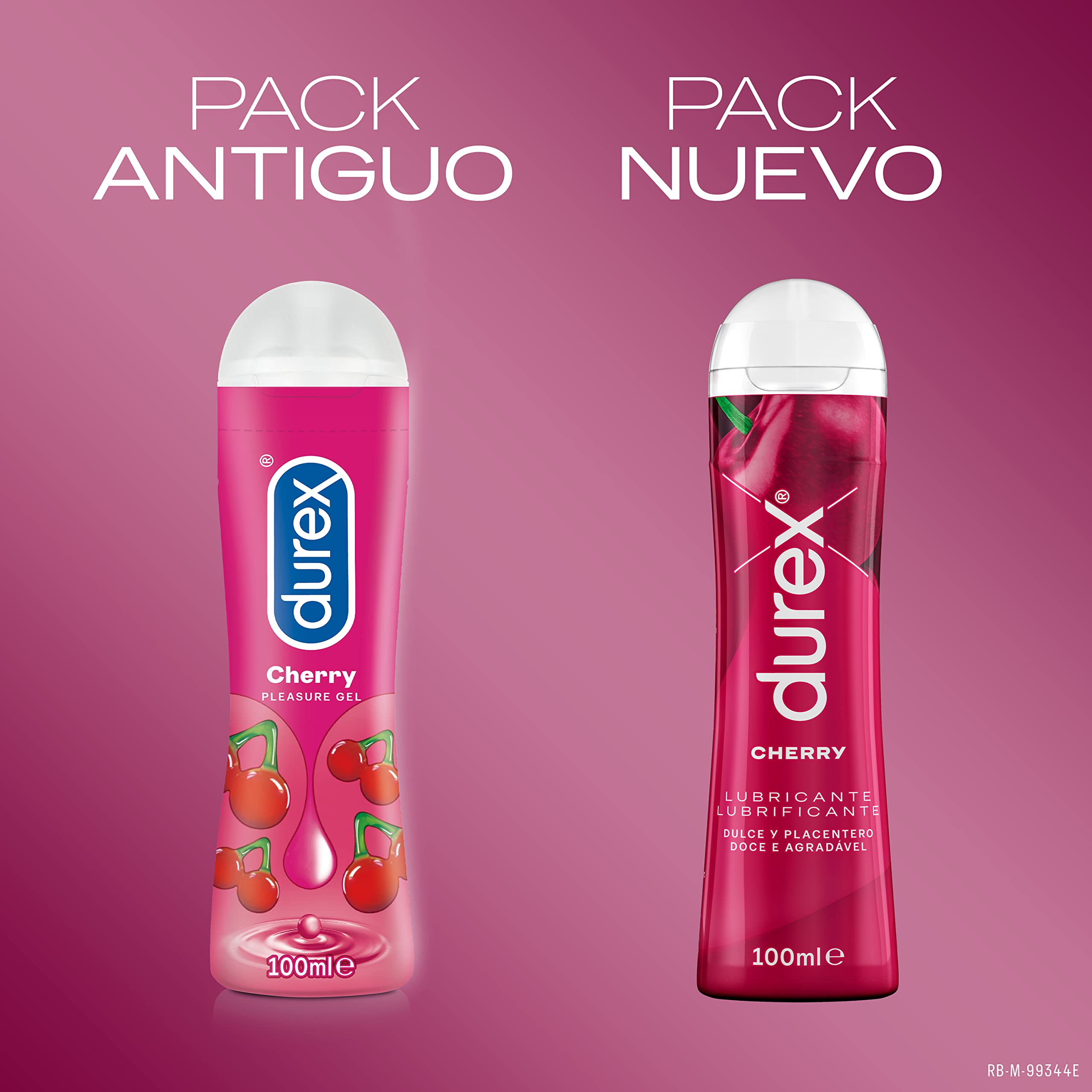 Durex Lubricante Cherry, Dulce y Placentero, 100 ml [Pack 6 Unidades]