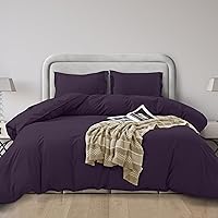 Vista 37 de Elegant Comfort Juego de funda de edredón de lujo de 3 piezas, colección de hotel de microfibra de alta calidad de hotel de 1500 hilos, funda