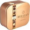 Traditional Belgian Chocolate Coated Biscuit Collection in Large Presentation Tin, 1kg, Milk, White & Dark