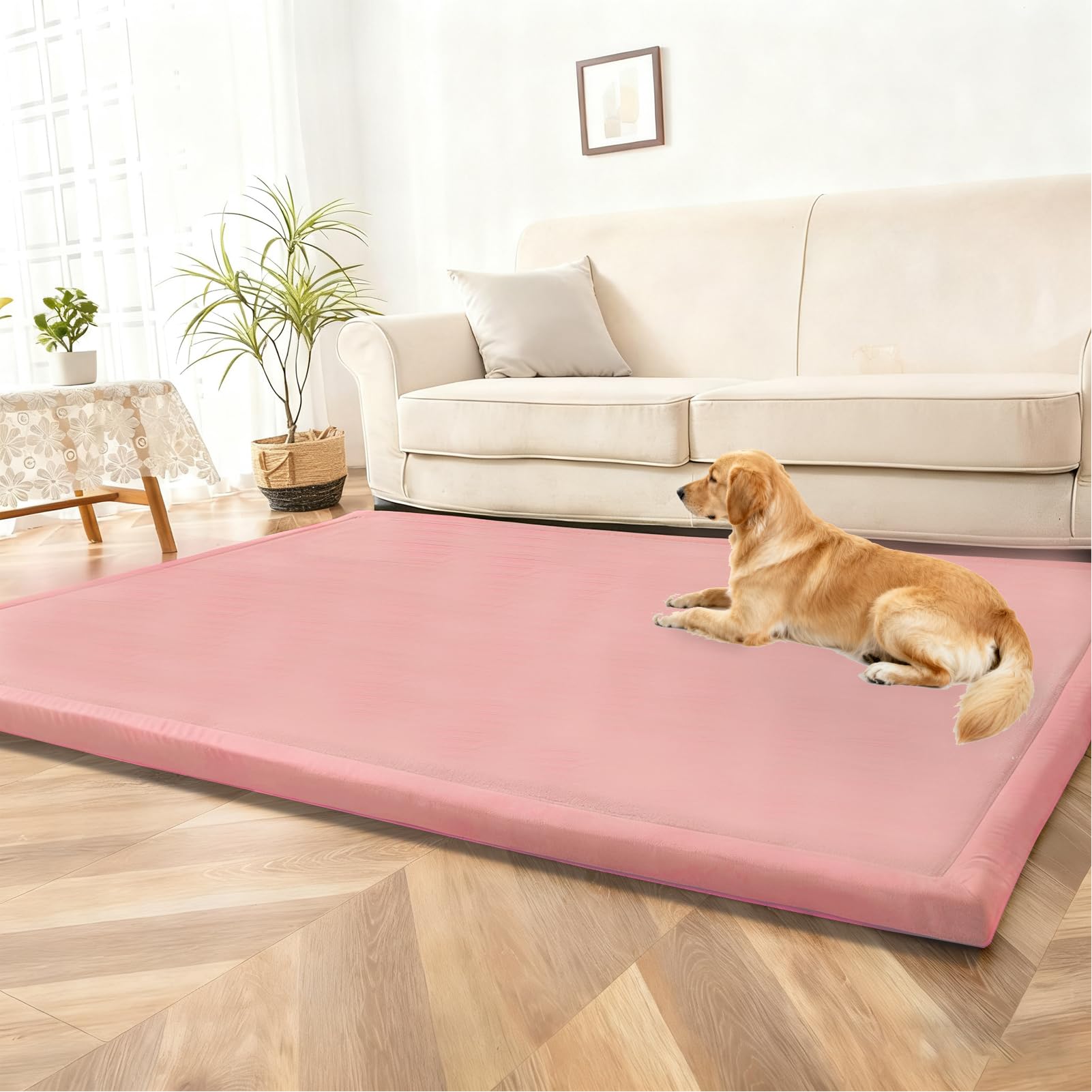 Teppich für Kinderzimmer 3CM Krabbeldecke fürs Kind 180 x 200 cm Kinderteppich Babymatte aus Memory Schaum Dicker Kinder Spielteppich