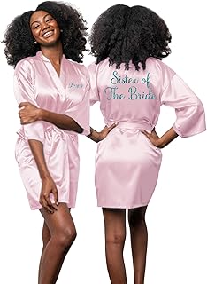 Bridesmaid Robes Personalized in Sizes S-5XL, Bride Robe, Customize for Weddings, Birthdays & More – Add Any Text