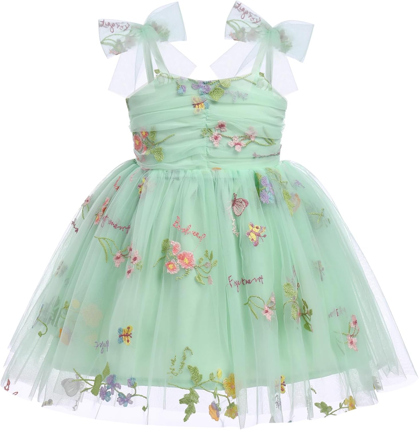 Toddler Baby Girl Birthday Dress Floral Sequin Tulle Tutu Dresses for Pageant Party Cake Smash Photoshoot