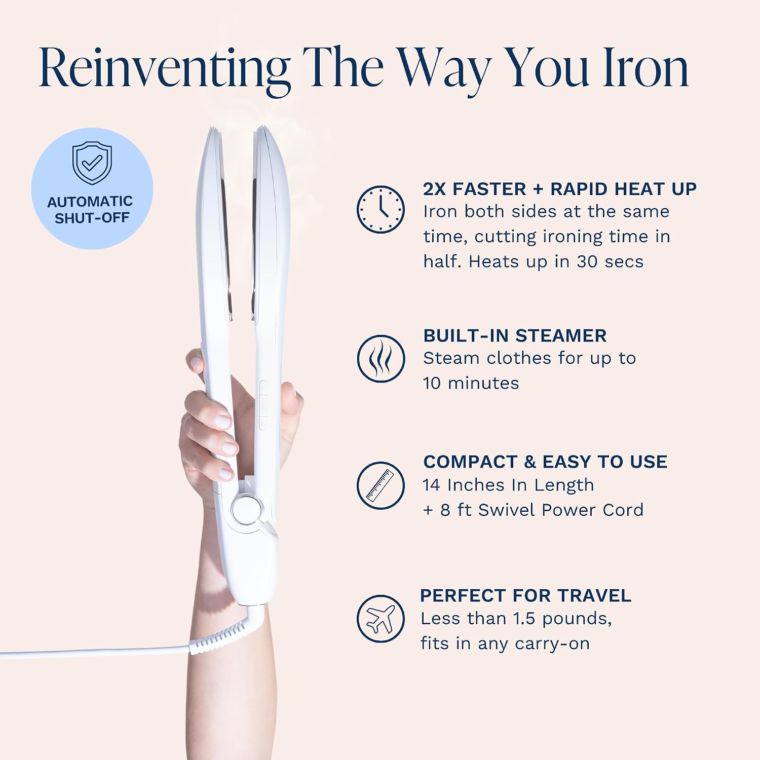 Nori Press Travel Steam Iron view 3