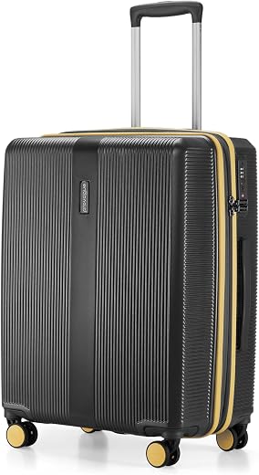 Provogue Primea Large Check-in Trolley Bag, 75 cm, 28 inch Suitcase, PC Hard Luggage, Anti-Theft Zipper, TSA Lock, Built-i...