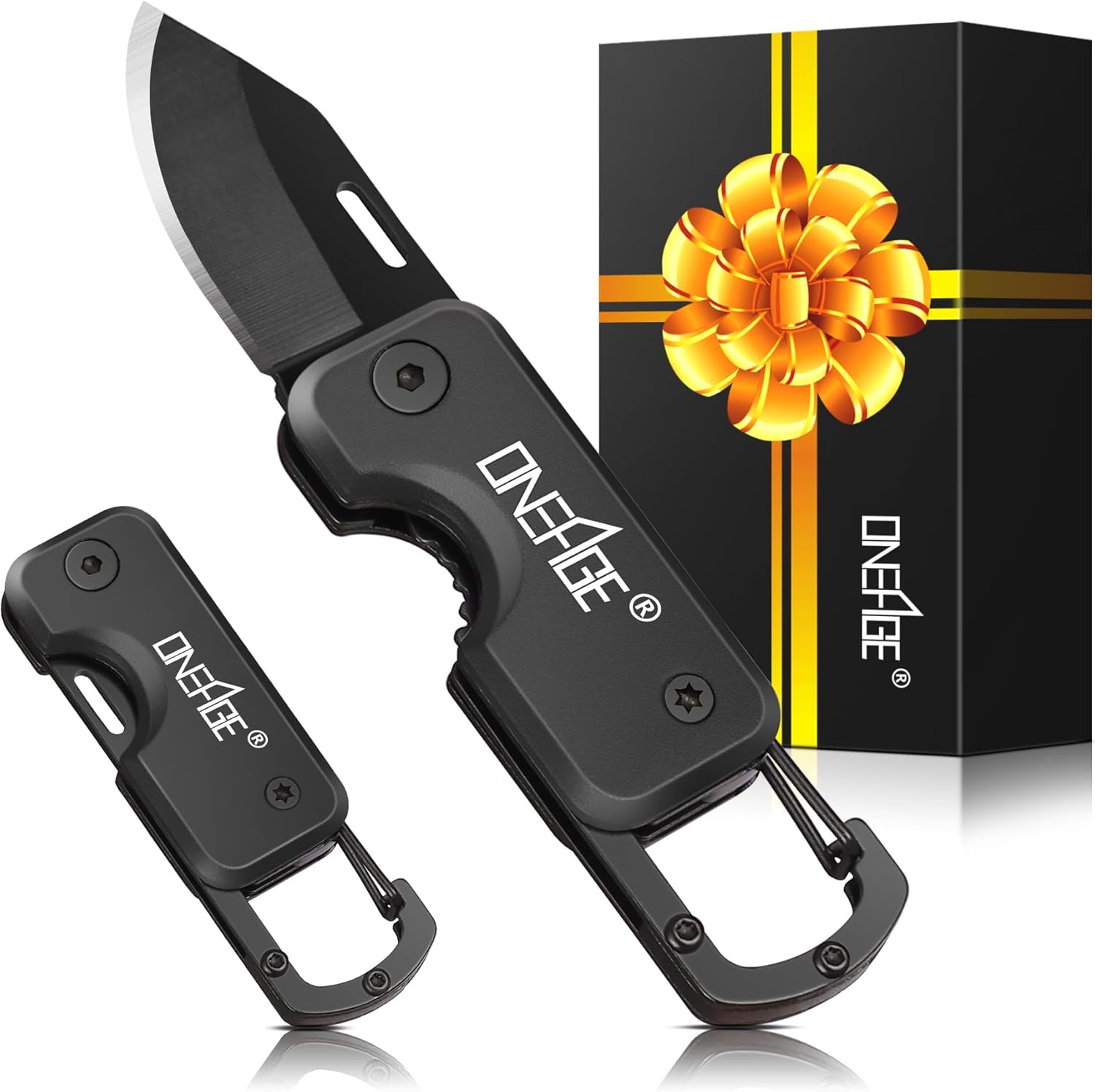 Stocking Stuffers for Males – Pocket Knife for Males, Christmas Bulk Mens Presents, Keychain Edc Reward with 1.62inch Blade – Small Folding Knives for On a regular basis Carry, Field Cutter – Devices for Tenting, Mountain climbing