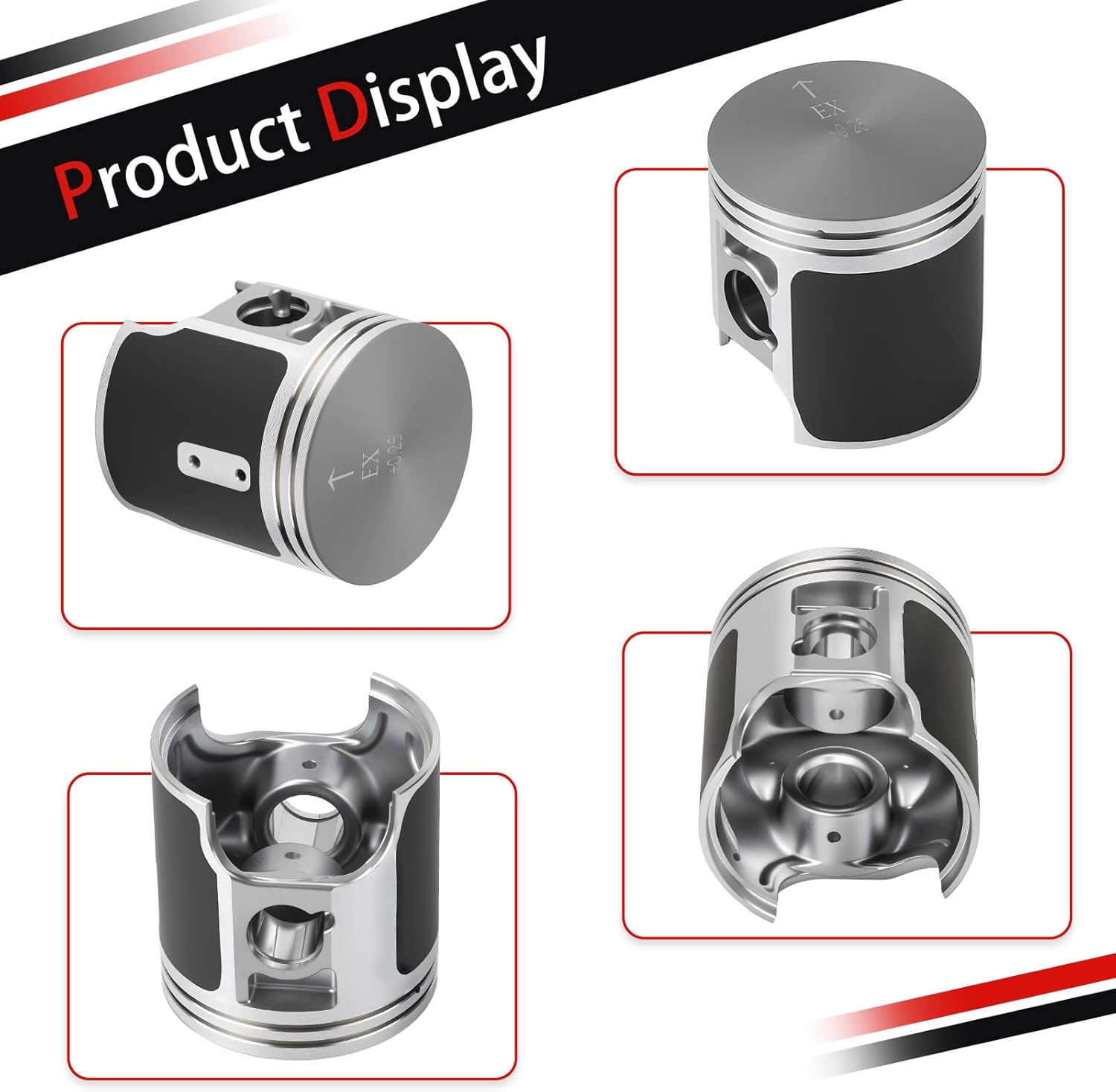 Top End Piston & Ring W/Gasket Kit Oversize 0.25mm 52.75mm For Kawasaki KX100 1995-2013
