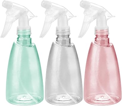 3 Pcs Water Spray Bottle 500ml Plastic Empty Spray Bottles With Fine Mist and Inject Modes for Home Cleaning Hairdressing Gardening Plants Refillable Sprayer Bottle