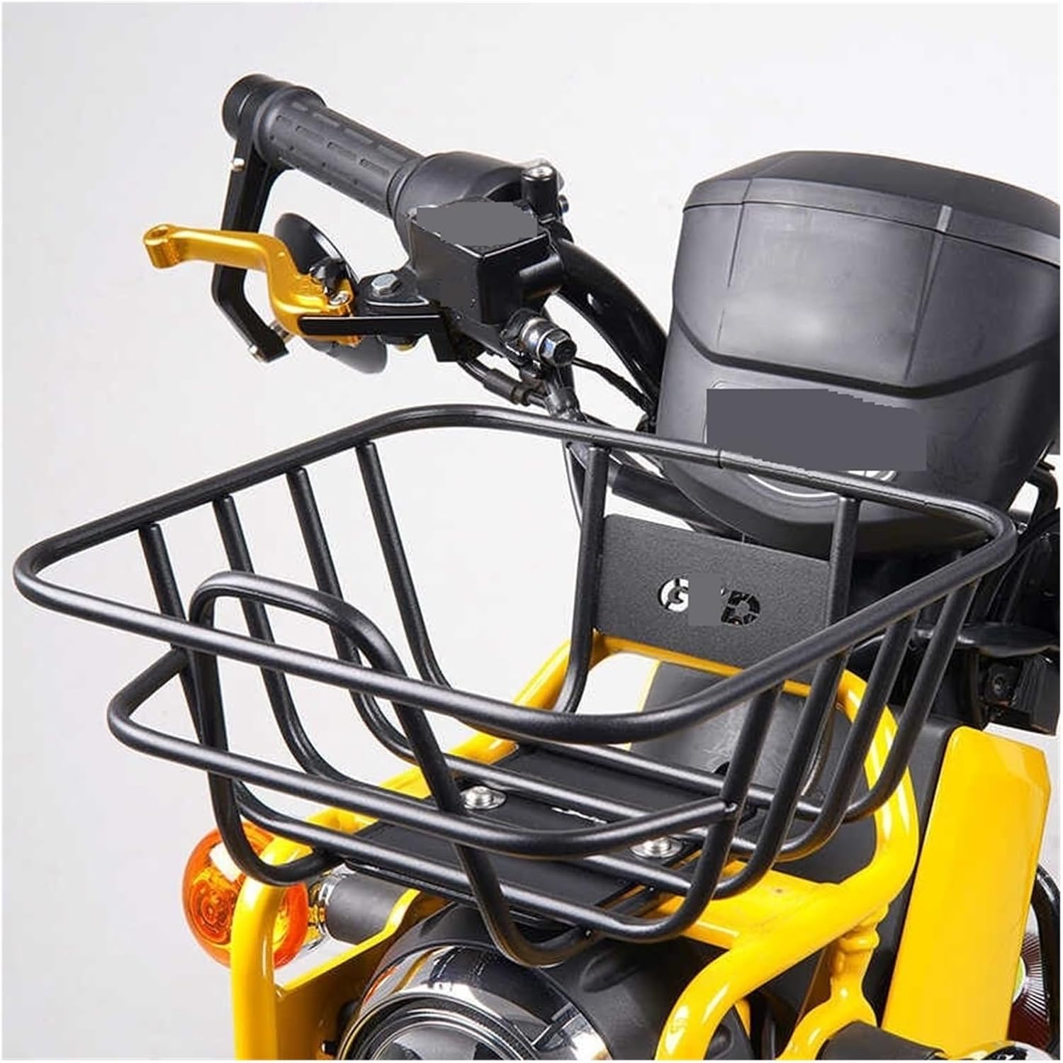 Front Rack Small Basket Modification Compatible with Cross Cub CC110 2023 2024 2025 Black Iron Suitcase