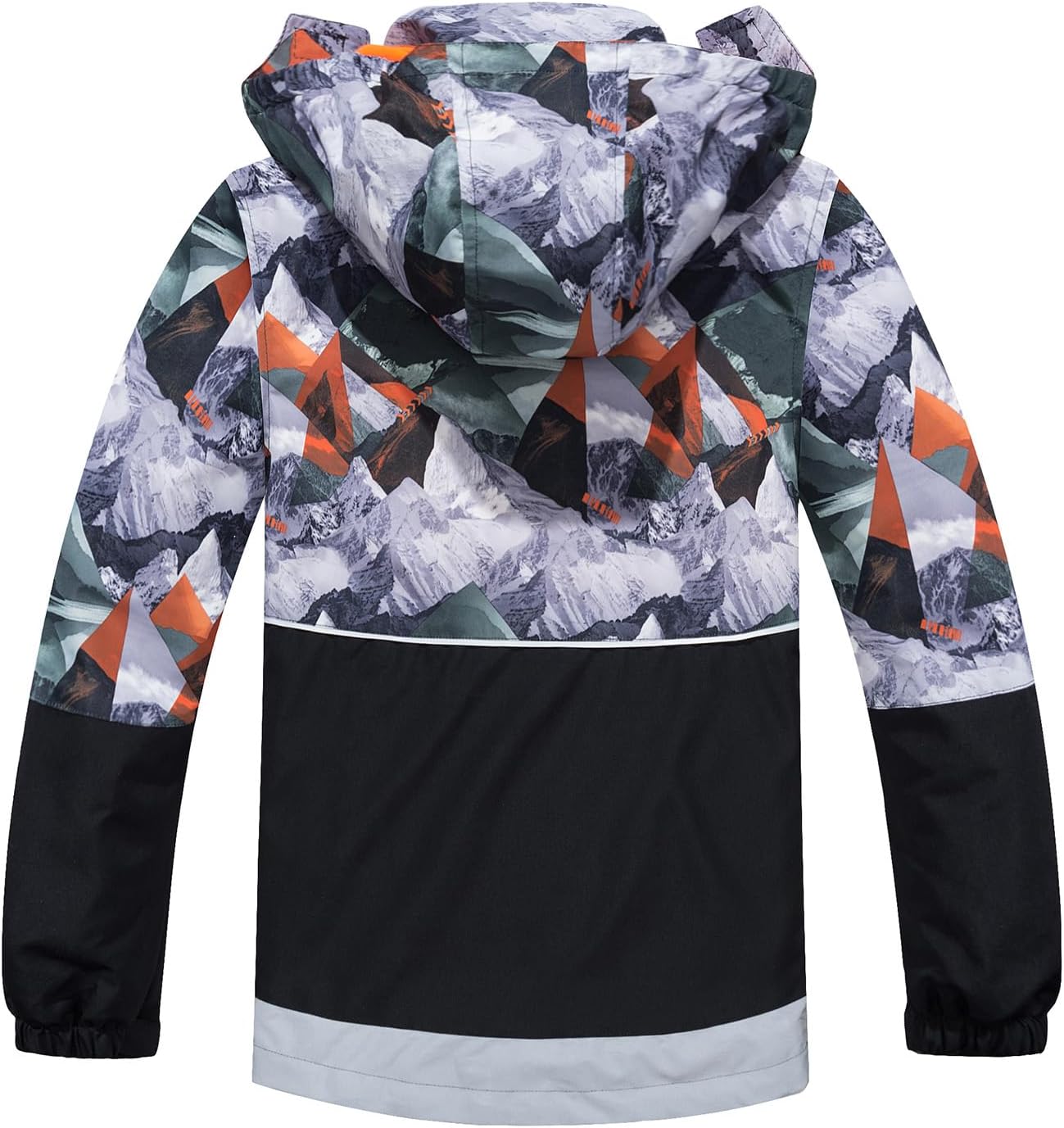 MGEOY Boys Girls Rain Jacket Lightweight Waterproof Hooded Fleece Lined Raincoat Windbreakers for Kids - Image 3