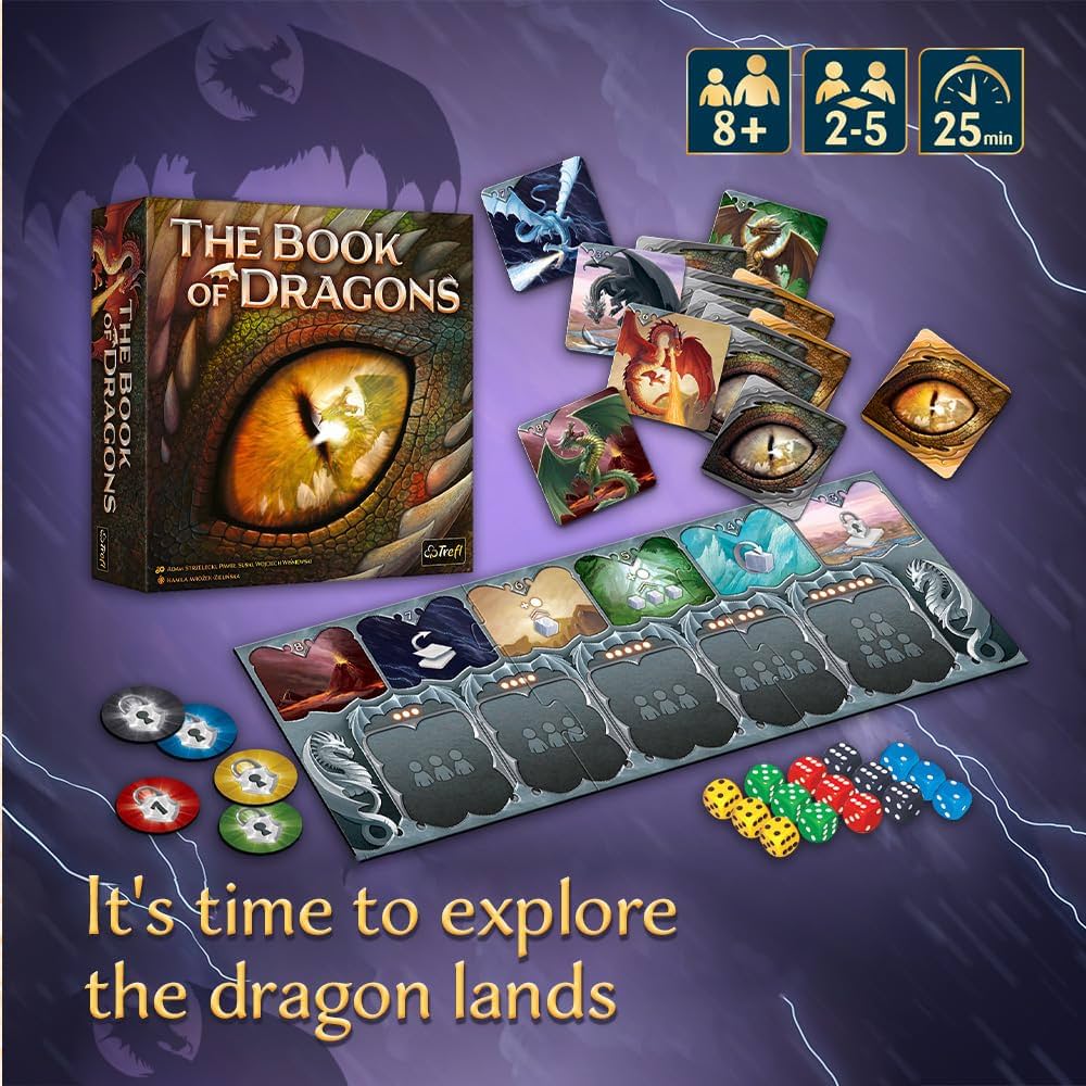Trefl - The Book of Dragons - Il libro dei draghi - Gioco da tavolo