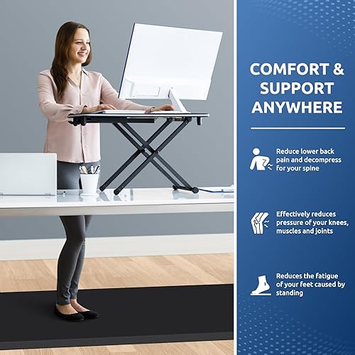 Miniatura 336 de KitchenClouds - Tapete antifatiga acolchado para cocina, impermeable, antideslizante, cómodo, para escritorio de pie, fregadero y oficina, 17.3 x 39