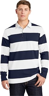Unisex Classic Long Sleeve Rugby Polo | Collared Shirt for Men & Women, Relaxed Fit Top for Casual Wear & Work