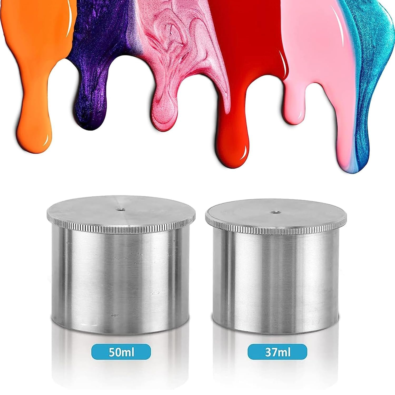 Pycnomètre De Densité De Peinture 37 Ml, Coupelle De Densité De Haute Précision, Matériau En Acier Inoxydable Et Faible Marge Derreur, Avec Boîte De Rangement, Pour Peinture/produits Auxiliaires