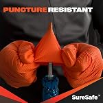 SURESAFE Industrial Grade Disposable gloves (M-XXL), 8 Mil Orange Nitrile Gloves, Food Grade Gloves, Mechanics Gloves