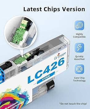Jagute LC426 LC 426 compatibele inktpatronen, compatibel met Brother LC426 LC426XL per stempelBrother MFC-J4335DW, MFC-J4340DW, MFC-J4535DW, MFC- J4540DW, MFC4335, MFC4340, MFC4535, MFC4540