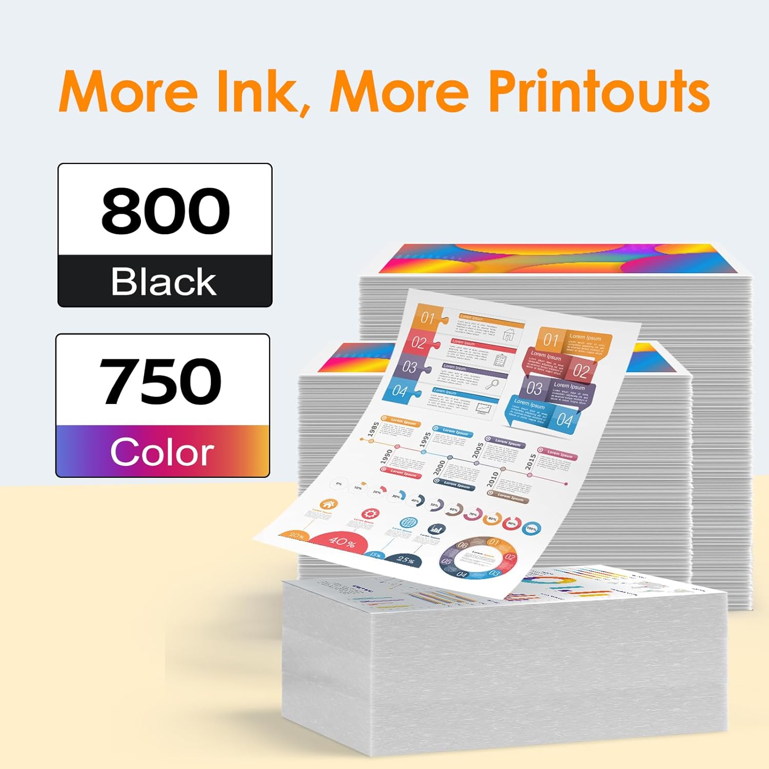 MFC-J1205W LC404 LC404XL Ink Cartridges Compatible Replacement for Brother Printer 404XL LC 404 for MFC-J1205W MFC-J1215W MFC J1205W J1215W - 4 Pack Black Cyan Magenta Yellow