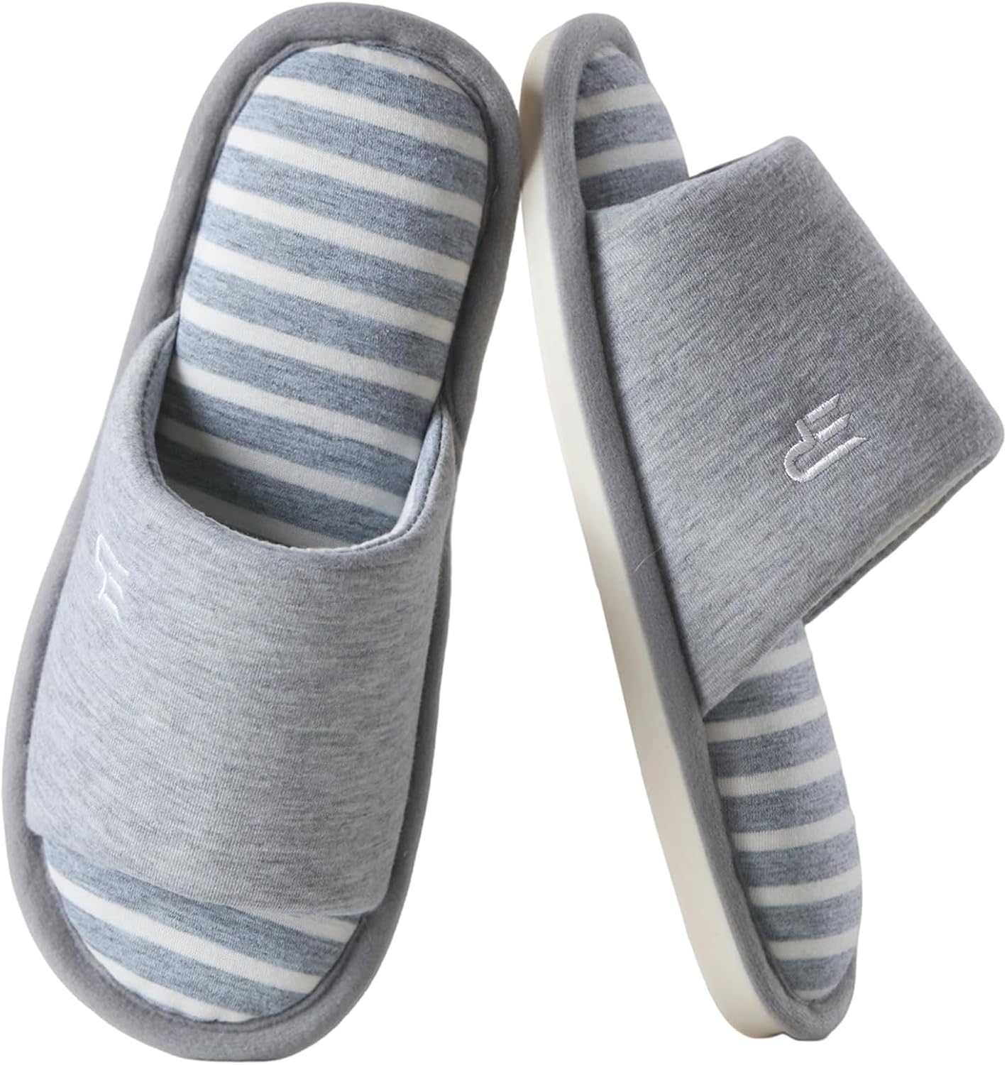 House Slippers for Women with Memory Foam,Slip-on Open Toe Slides | Cloud-like Insole,Cozy Lightweight Soft,Non-slip Shoes,Indoor Outdoor Shoes with Arch Support,Machine Washable,Gifts,Lounging