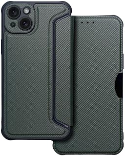 Tumundosmartphone Funda Libro Magnética Antigolpes para iPhone 15 Plus (6.7) Color Verde