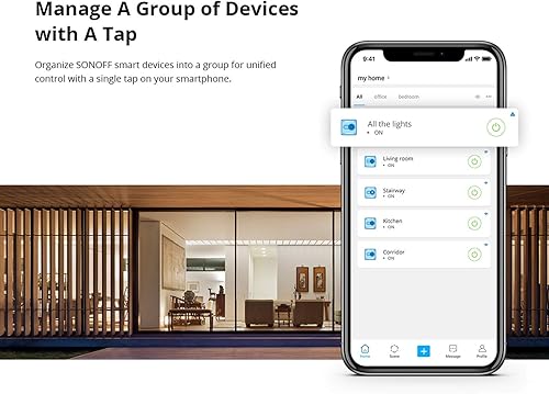 Miniatura 5 de SONOFF Interruptor inteligente inalámbrico RFR2 WiFi con receptor RF para bricolaje Smart Home, funciona con Alexa y Google Home, no requiere