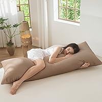 Vista 19 de MooMee Juego de 2 fundas de almohada 100% algodón lavado con textura parecida al lino, transpirable, duradera, suave y cómoda