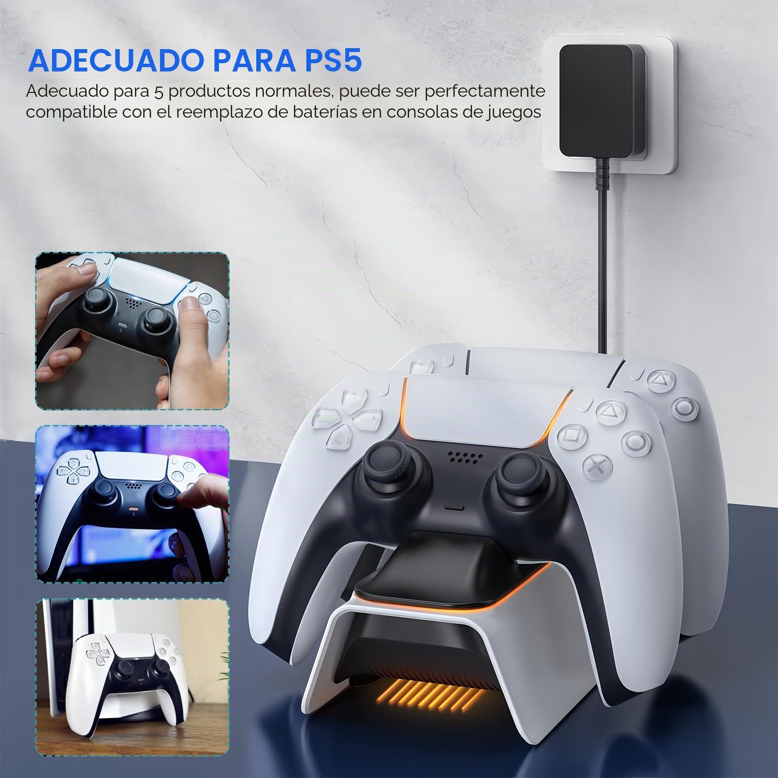 Batería para mando PS5, 4000 mAh, 3,65 V, LIP1078, batería de repuesto para PS5 PlayStation 5 DualSense