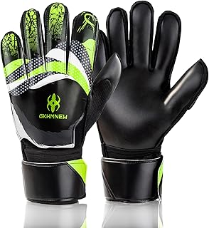 Professional Soccer Goalkeeper Goalie Gloves - Super Superior Grip, Finger Protection, High Performance - Durable & Comfortable Training/Match Gloves for Adults, Youth, Kids (Size 4-10)