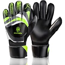 Football Goalkeeper Gloves - Super Superior Grip, Finger Protection, High Performance - Durable & Comfortable Training/Match Gloves for Adults, Youth, Kids Size 4-10