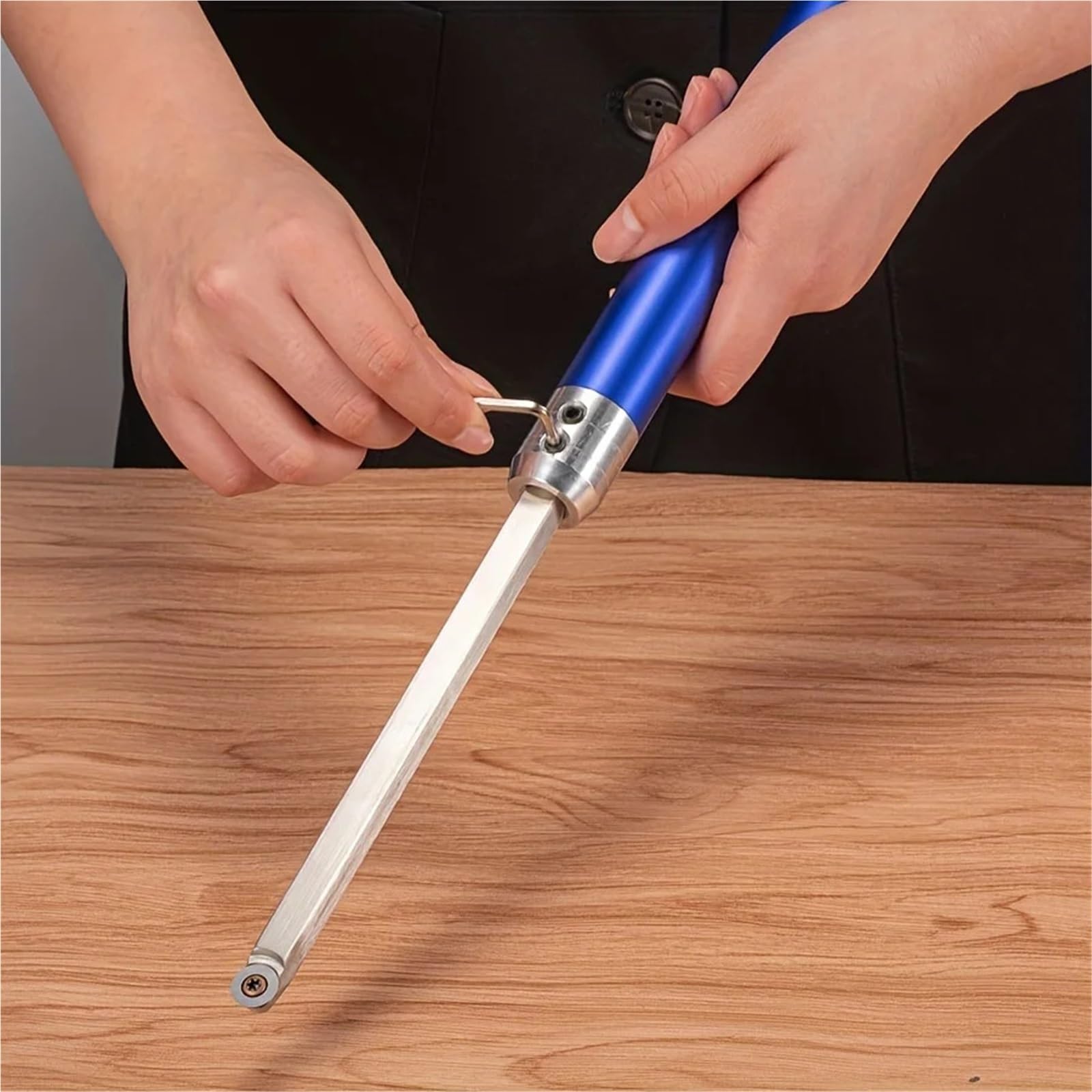 Ensemble d'outils de Tournage en carbure, kit de Ciseaux à Bois avec Inserts de Coupe et boîte pour Tour, Outils de Travail du Bois, Accessoires