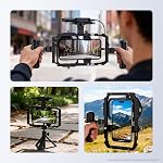 NEEWER Universal Phone Cage Video Stabilisateur Rig avec 17mm à 37mm & 67mm Accessoires pour adaptateur de filtre d'objectif compatibles avec iPhone Android Samsung pour l'enregistrement vidéo en streaming de la photographie, PA058