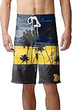 FOCO Men's NCAA College Team Logo Sunset Swim Boardshorts