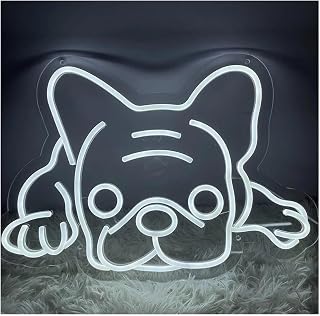 para Luces de Fiesta de neón para Letrero de neón para decoración Pared, para Cachorro Lindo para Rosa, luz Noche Perro(Neon1)