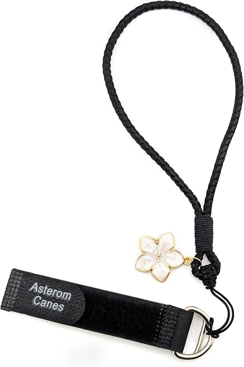 Asterom Cane Strap for Women, Walking Cane Accessories - Fashionable Cane Wrist Strap