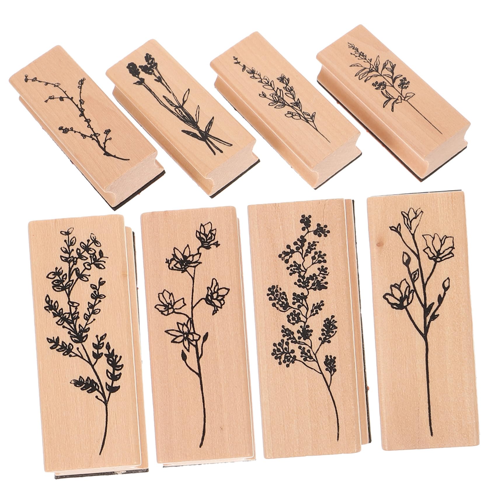 Gadpiparty 5 Ensembles Pour Enfants Alphabet Pour Argile Journal Artisanat Nom Bloc De Ton Trousse Timbres En Bois De Scrapbooking Cachet De La Bibliothèque 8 Pièces * 5