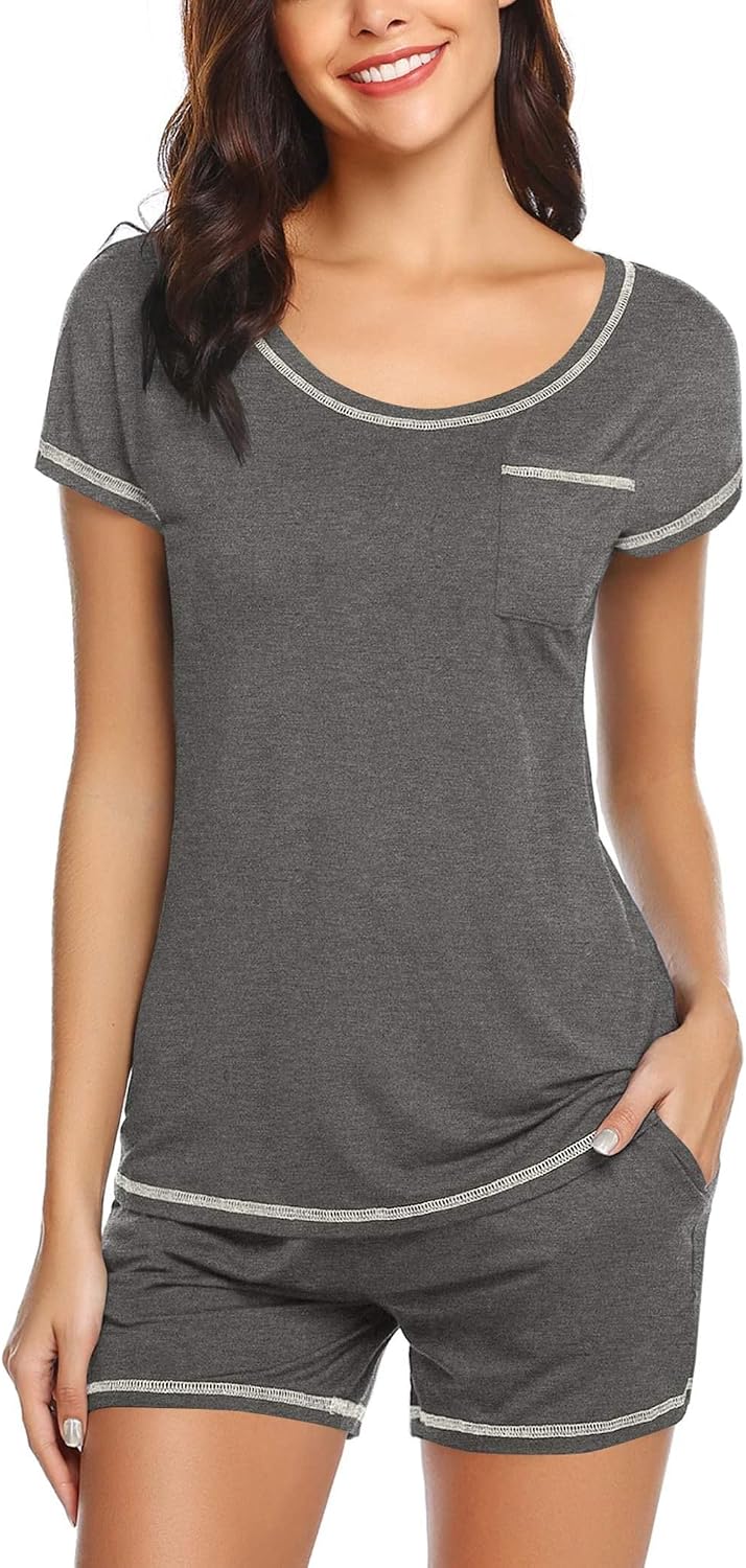 Ekouaer Pajama for Women Short Sleeve
