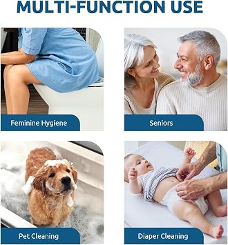 Hot and Cold Bidet Sprayer for Toilet, Adjustable Pressure | Hot And Cold Control, Bidet Attachment for Toliet, Adjustable Pressure, Stainless Steel, Feminine Wash, Cloth Diaper Rinse