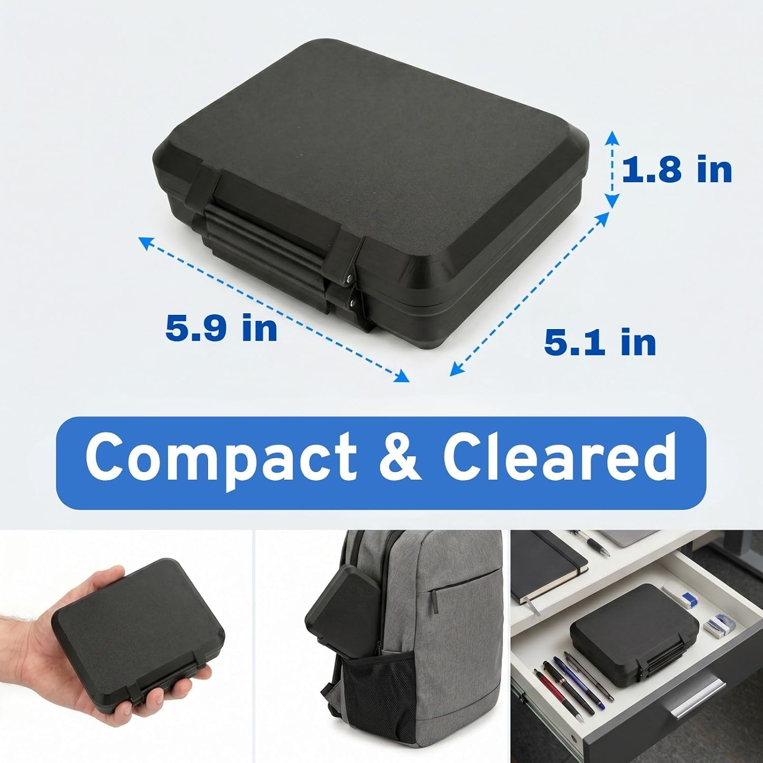 Dual 3ml and 30ml Peptide Case | Room for Syringes and Skin Prep Wipes | Injection Travel Kit