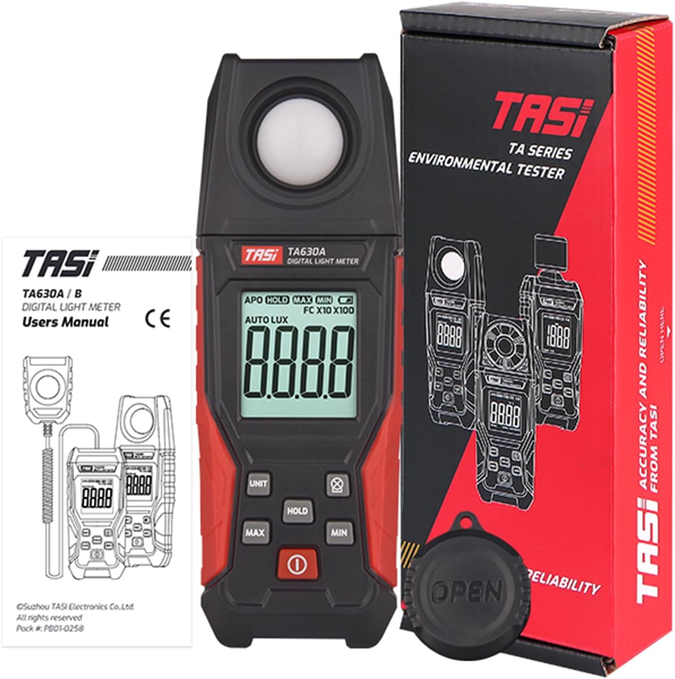For Engineering Lighting Light Meter Photography Digital Luxmeter Integrated Illuminometer PhotometerEnviromental Tester Light Intensity Meter Scientific Research Instrument Uv Irradiance Tester Plant
