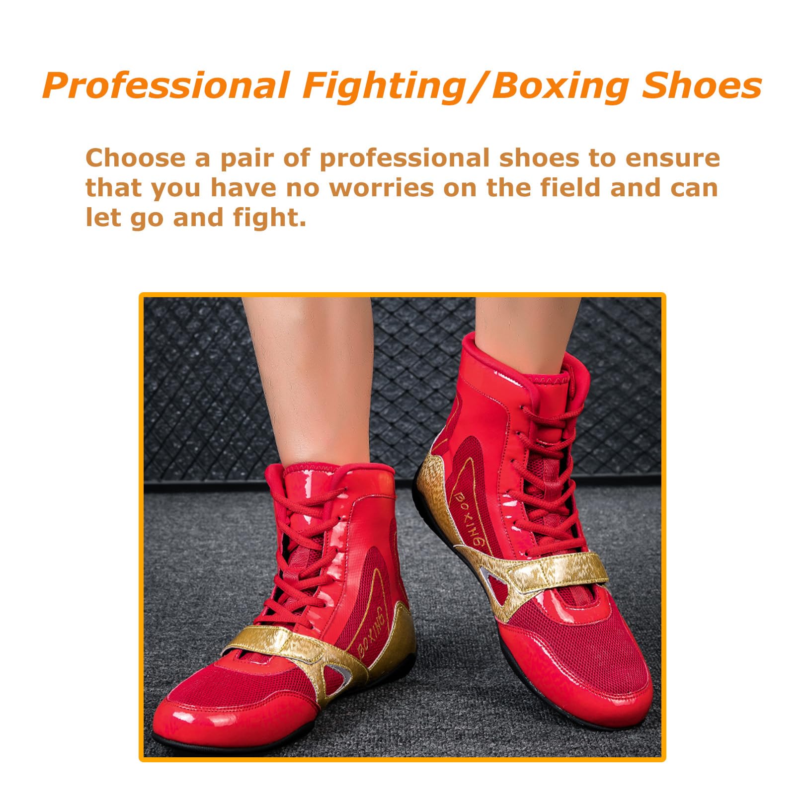Kervaky Zapatos de lucha libre para hombre, zapatos de boxeo profesionales, zapatillas de fitness, ligeras, transpirables, para levantamiento de pesas, zapatos de entrenamiento