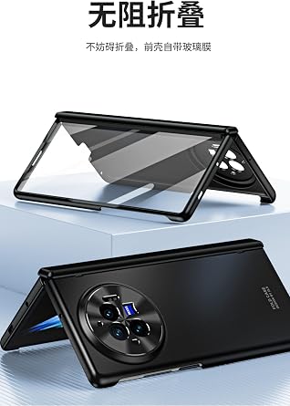 Case for Vivo X Fold3, Fully Wrapped Anti-Shock and Drop-Proof Protection Case with Screen and Hinge Protector (White,for vivo X Fold3 Pro)